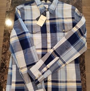 NWT Lucky Brand western plaid shirt